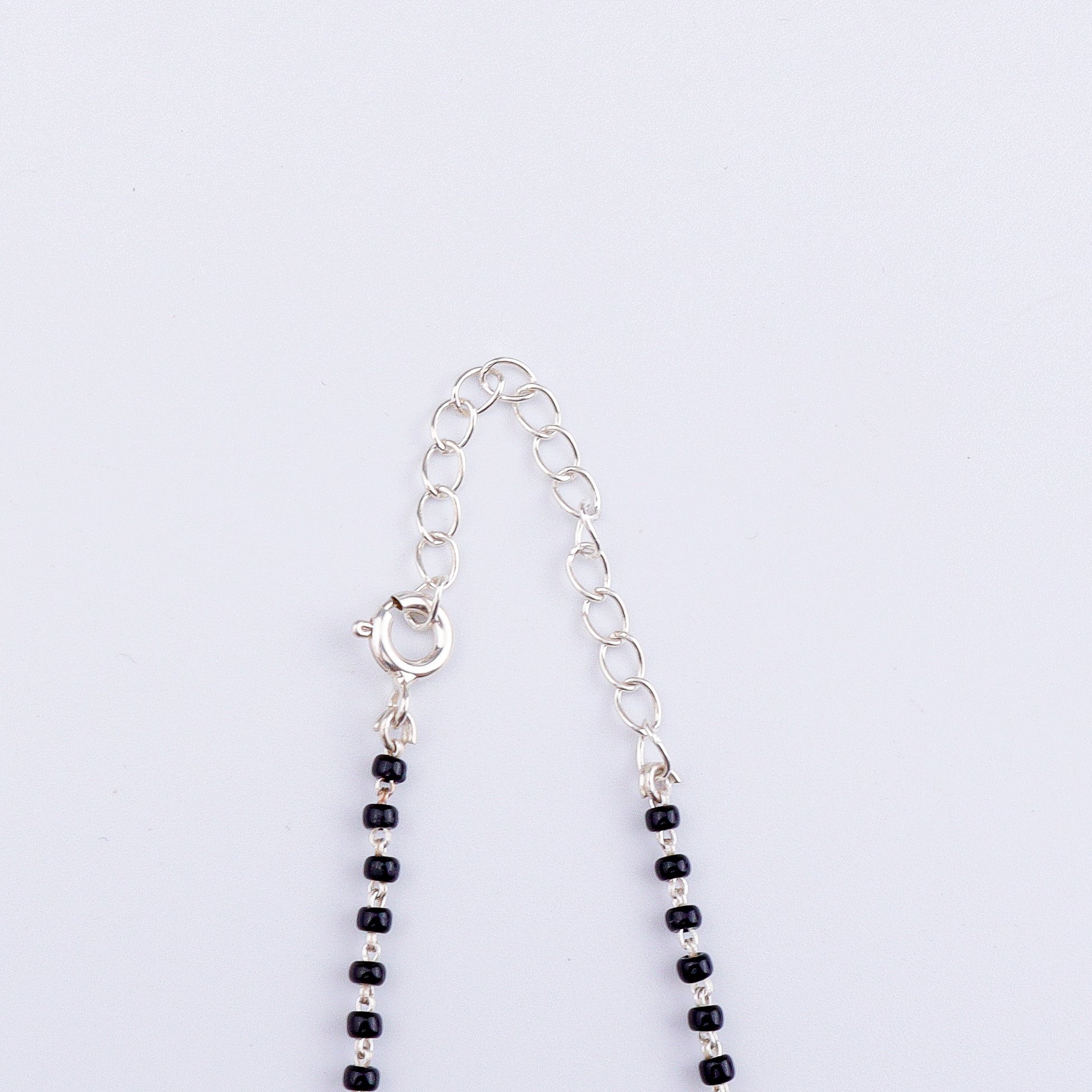 Small CZ Flower Mangalsutra Set | 92.5 Sterling Silver