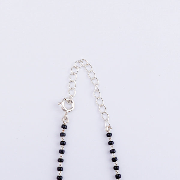 Small CZ Flower Mangalsutra Set | 92.5 Sterling Silver