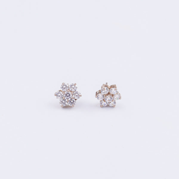 Small CZ Flower Mangalsutra Set | 92.5 Sterling Silver
