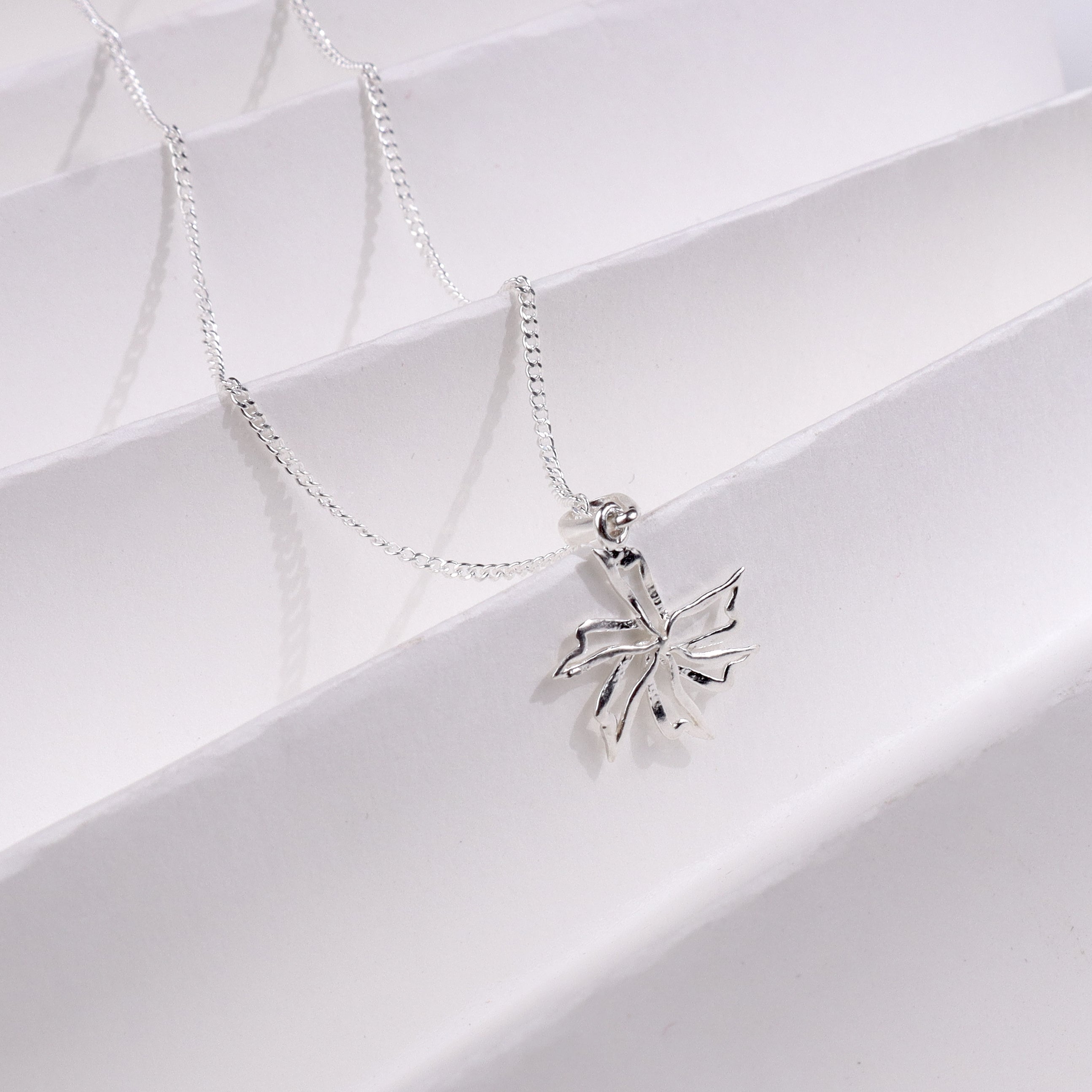 Prajakta Charm Necklace - Handcrafted Silver Jewelry | House of Aadyaa