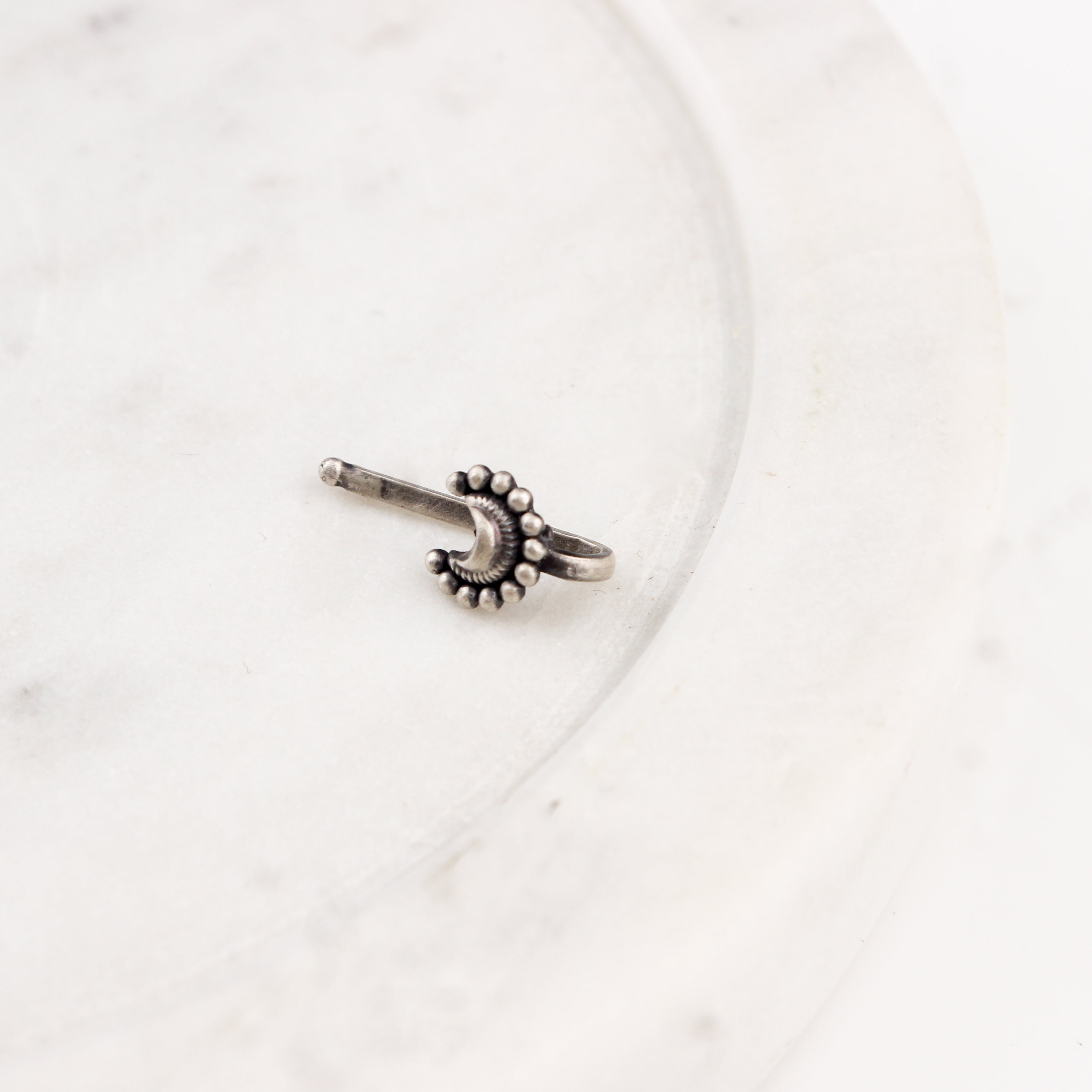 Chandrakor Nose pin: Big (Clip On)