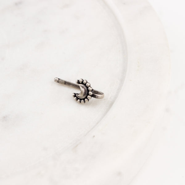 Chandrakor Nose pin: Big (Clip On)