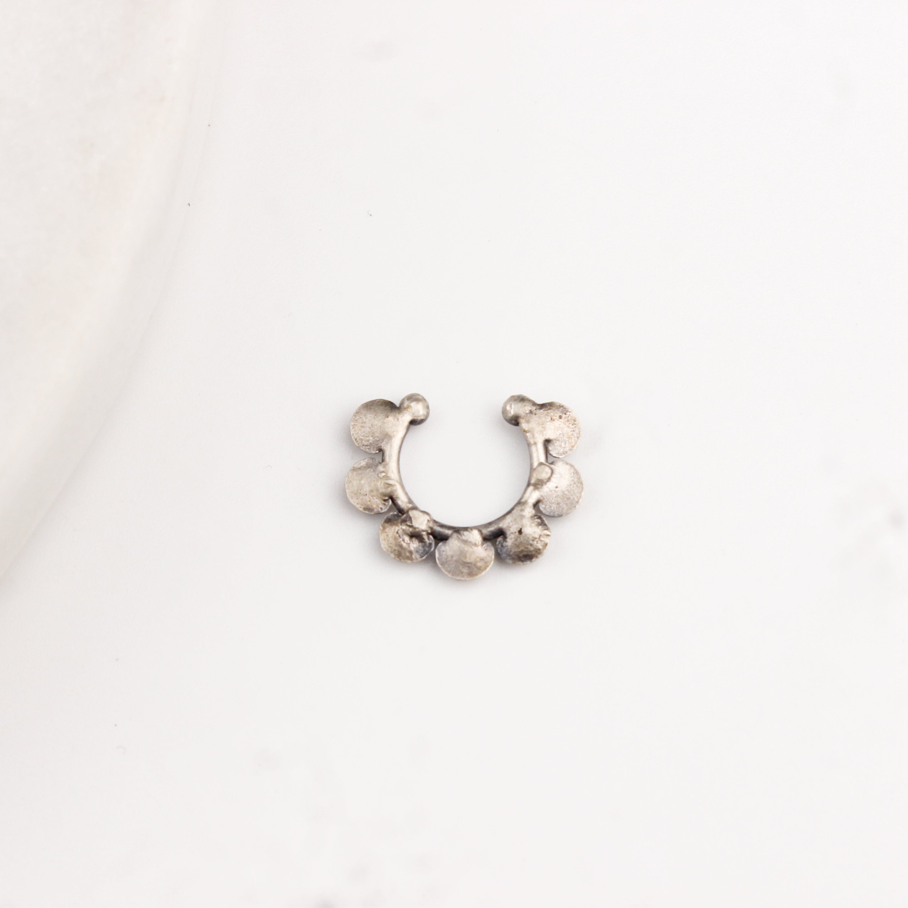 Chaand Nose Ring / Septum Ring - Moon Motif (Clip On)