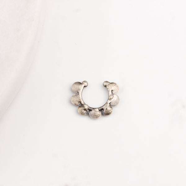 Chaand Nose Ring / Septum Ring - Moon Motif (Clip On)