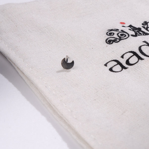 Tiny Chandrakor Nose Pin -Pierced | 92.5 Silver