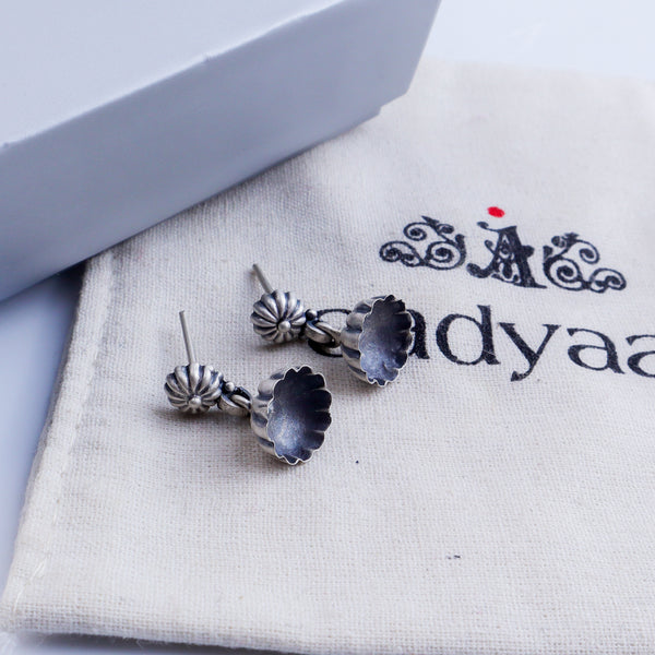 Silver Mini Dome Jhumki