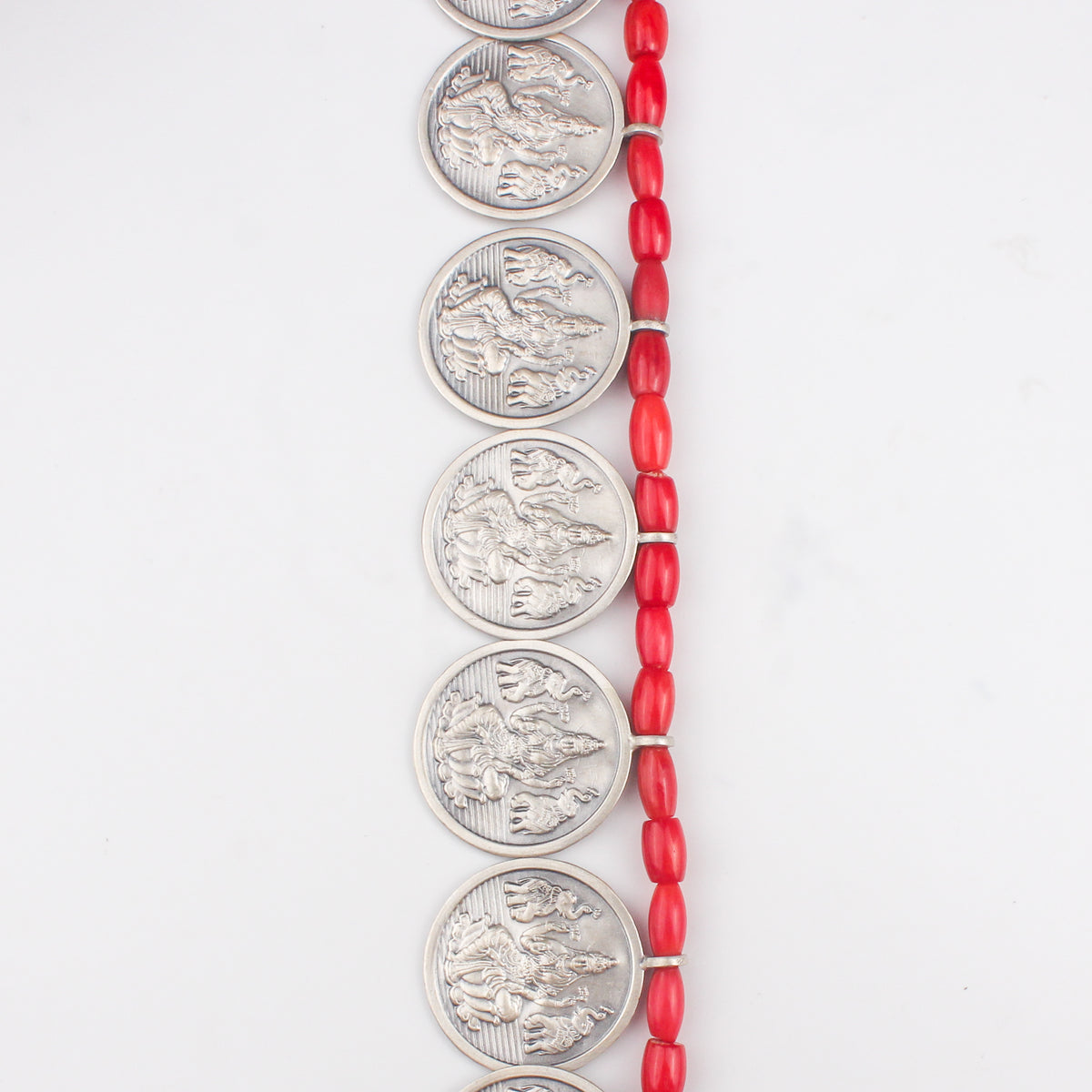 Putali Haar Set Long - Coin Necklace | 92.5 Silver | Oxidised Finish (Made to Order)
