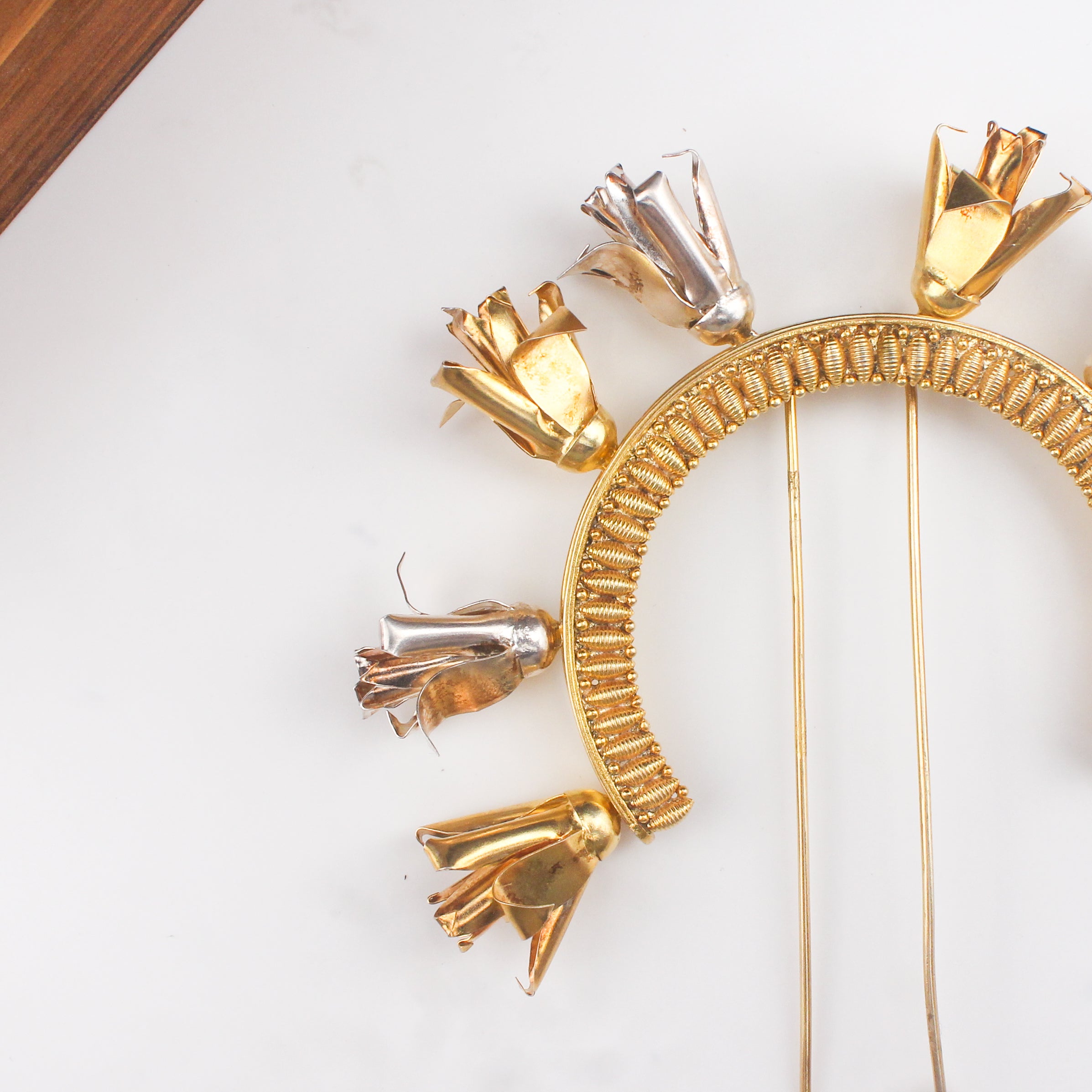 Chapha Veni (Hair Accessory) |  92.5 Silver | 22K Gold Plated (Made to Order)