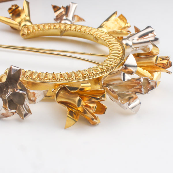 Chapha Veni (Hair Accessory) |  92.5 Silver | 22K Gold Plated (Made to Order)