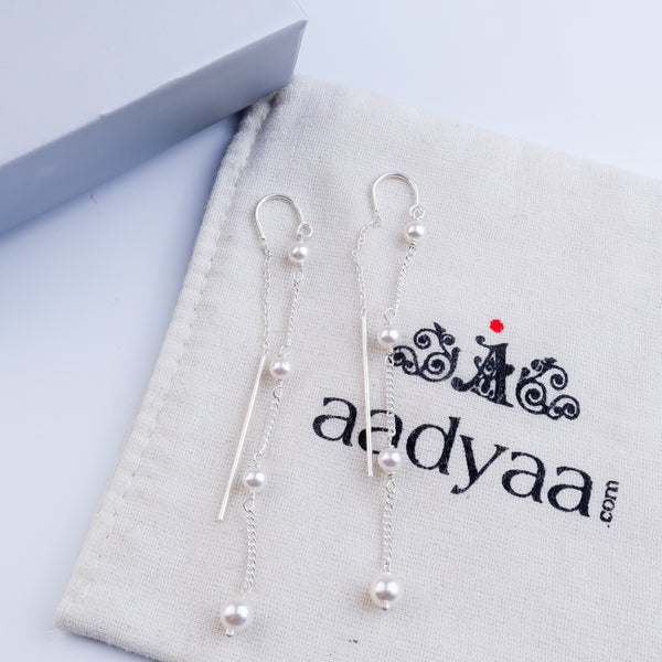 Silver Sui Dhaaga Earring