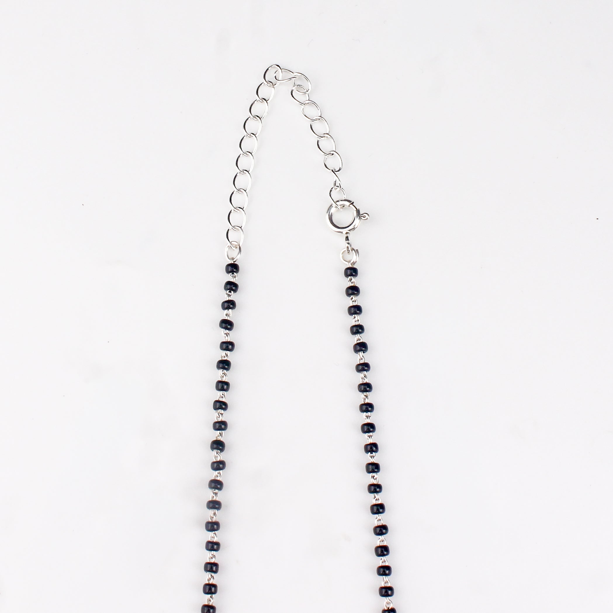 Silver Saraswati Mangalsutra (Medium Motif)