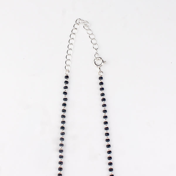 Silver Saraswati Mangalsutra (Medium Motif)