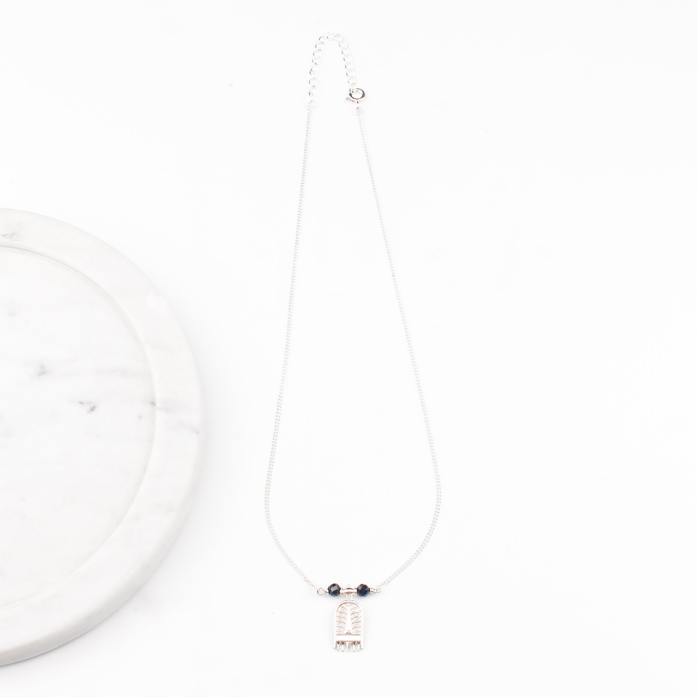 Saaj Motif Chain Mangalsutra | 92.5 Sterling Silver