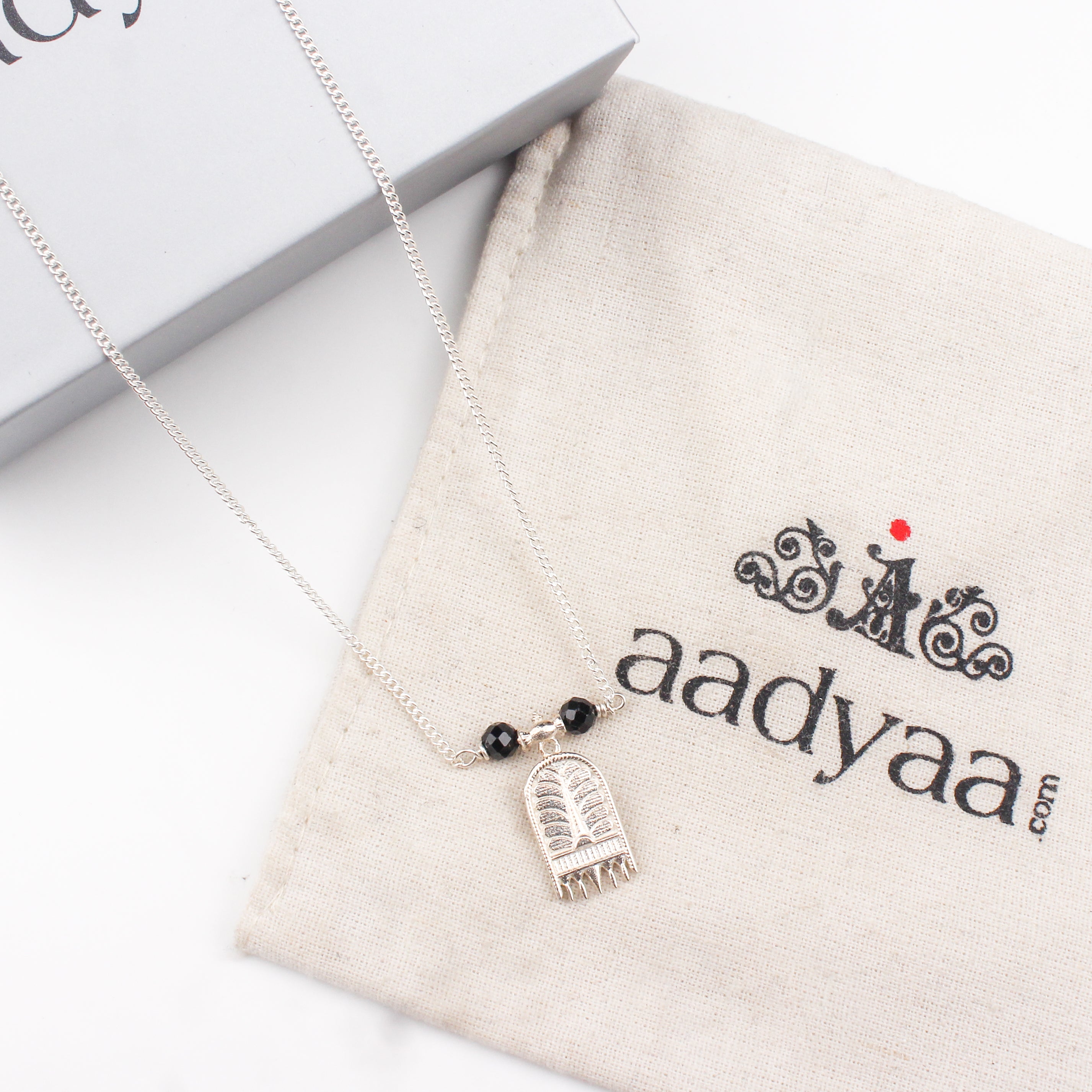 Saaj Motif Chain Mangalsutra | 92.5 Sterling Silver