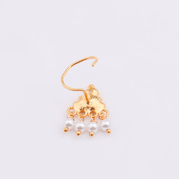 Pyramid Pierced Nose Pin | 22K Gold-Plated (Large)