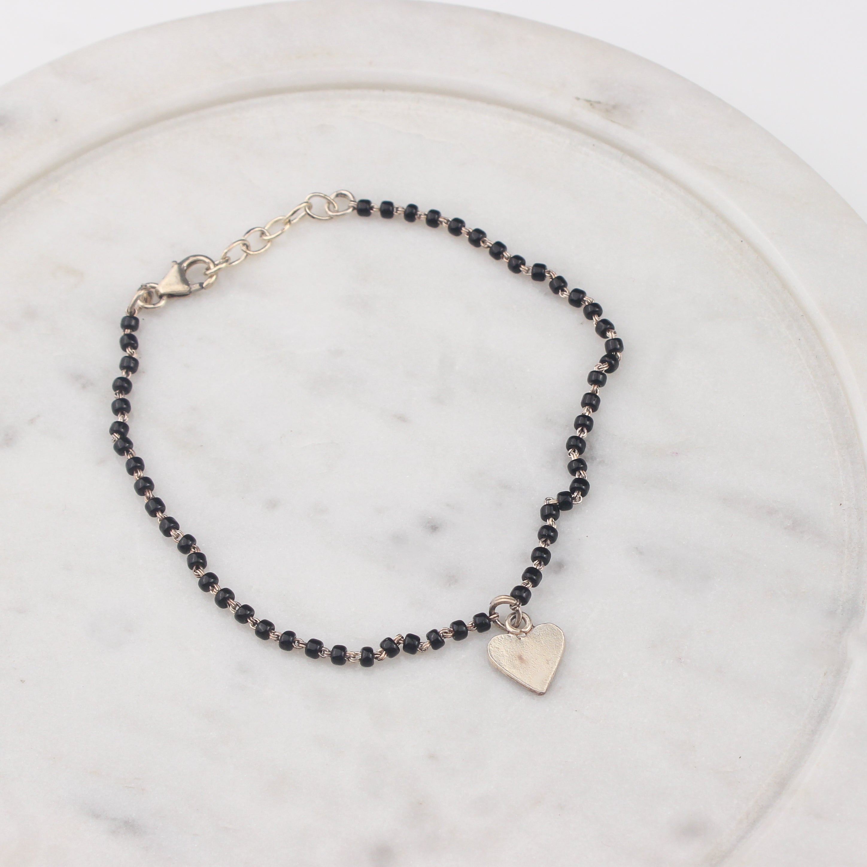 Silver Charm Mangalsutra bracelet