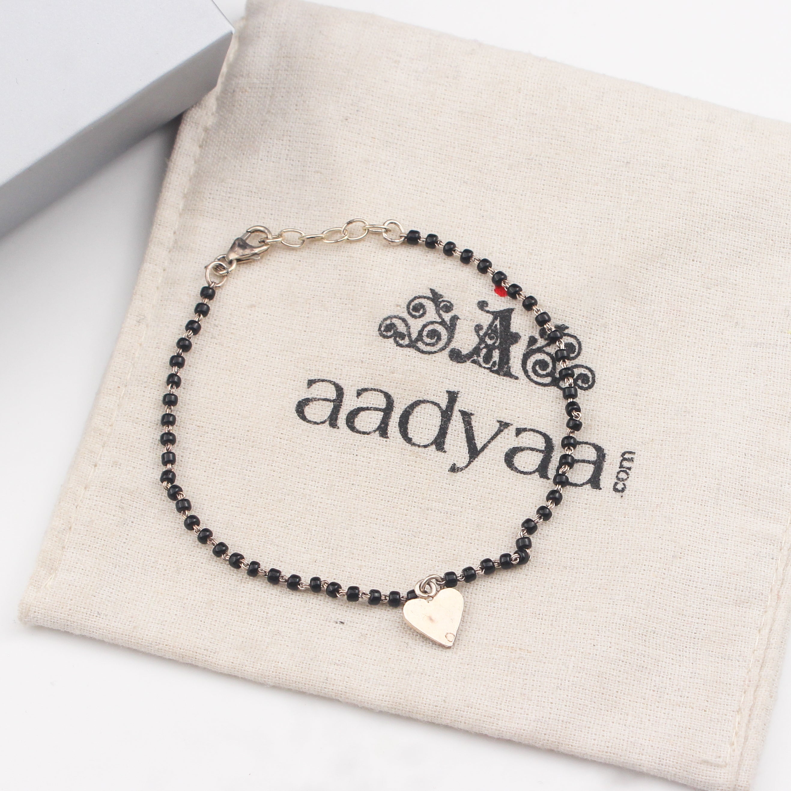 Silver Charm Mangalsutra bracelet