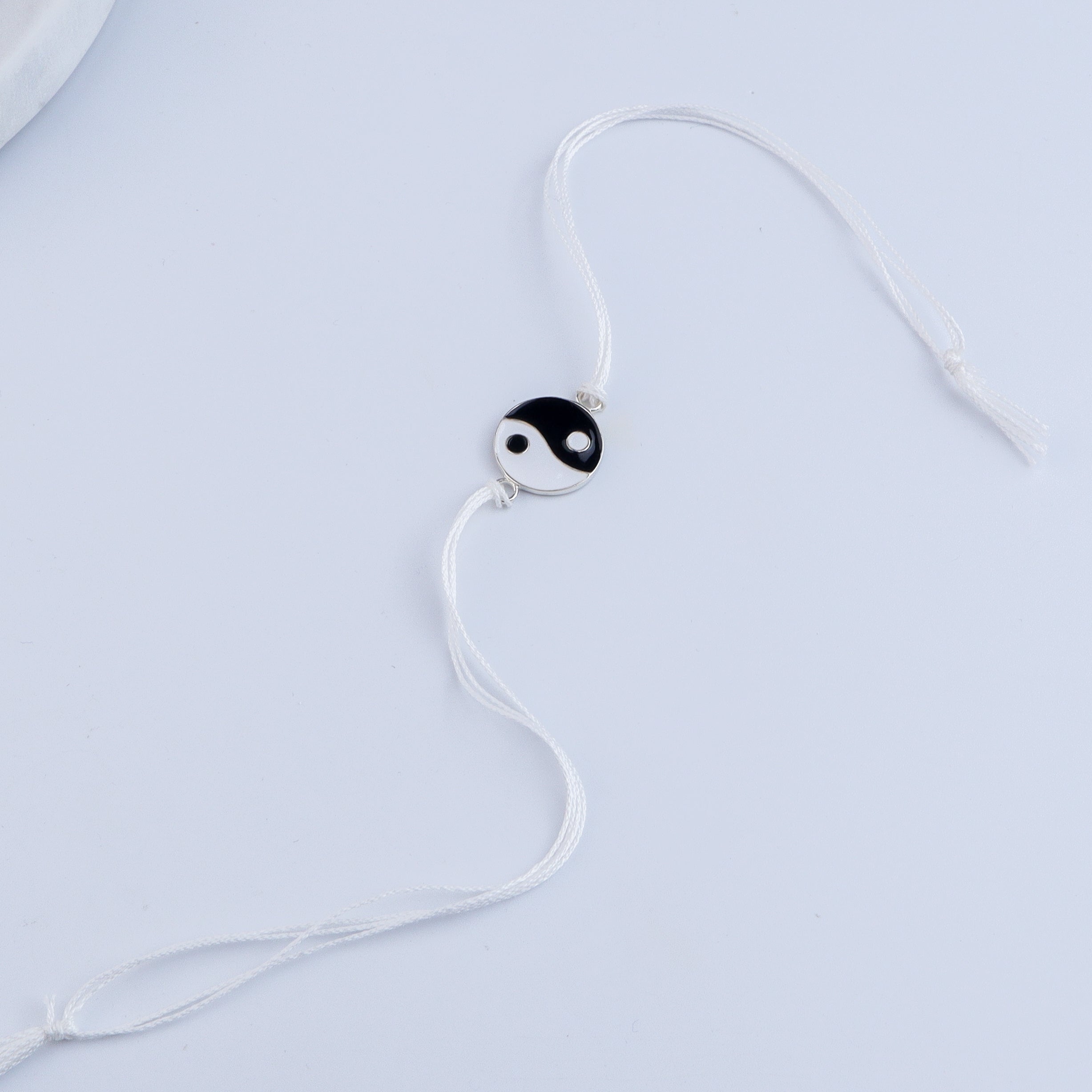 Yin Yang Silver Rakhi