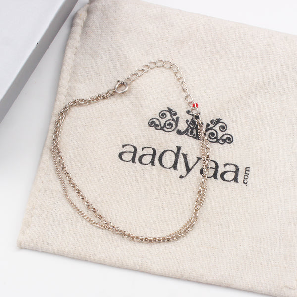 Silver Chain Double Layer Bracelet