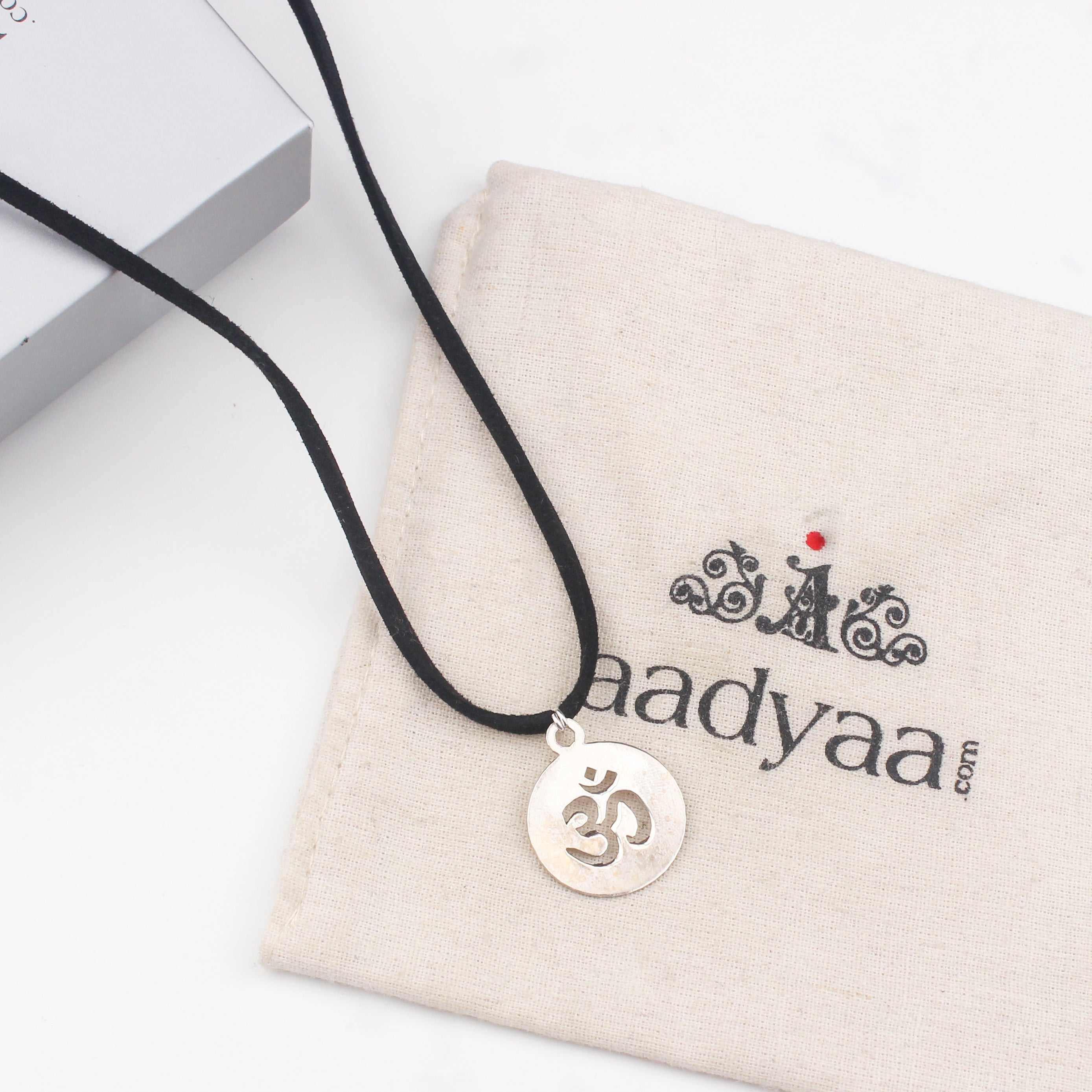 Silver Om Necklace