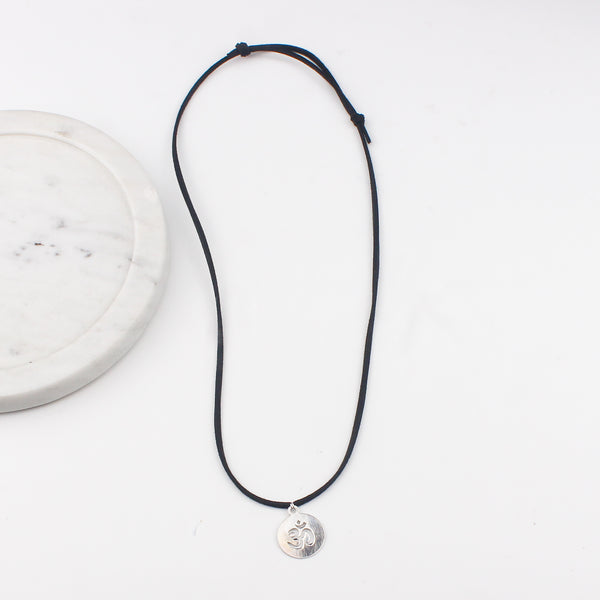 Silver Om Necklace