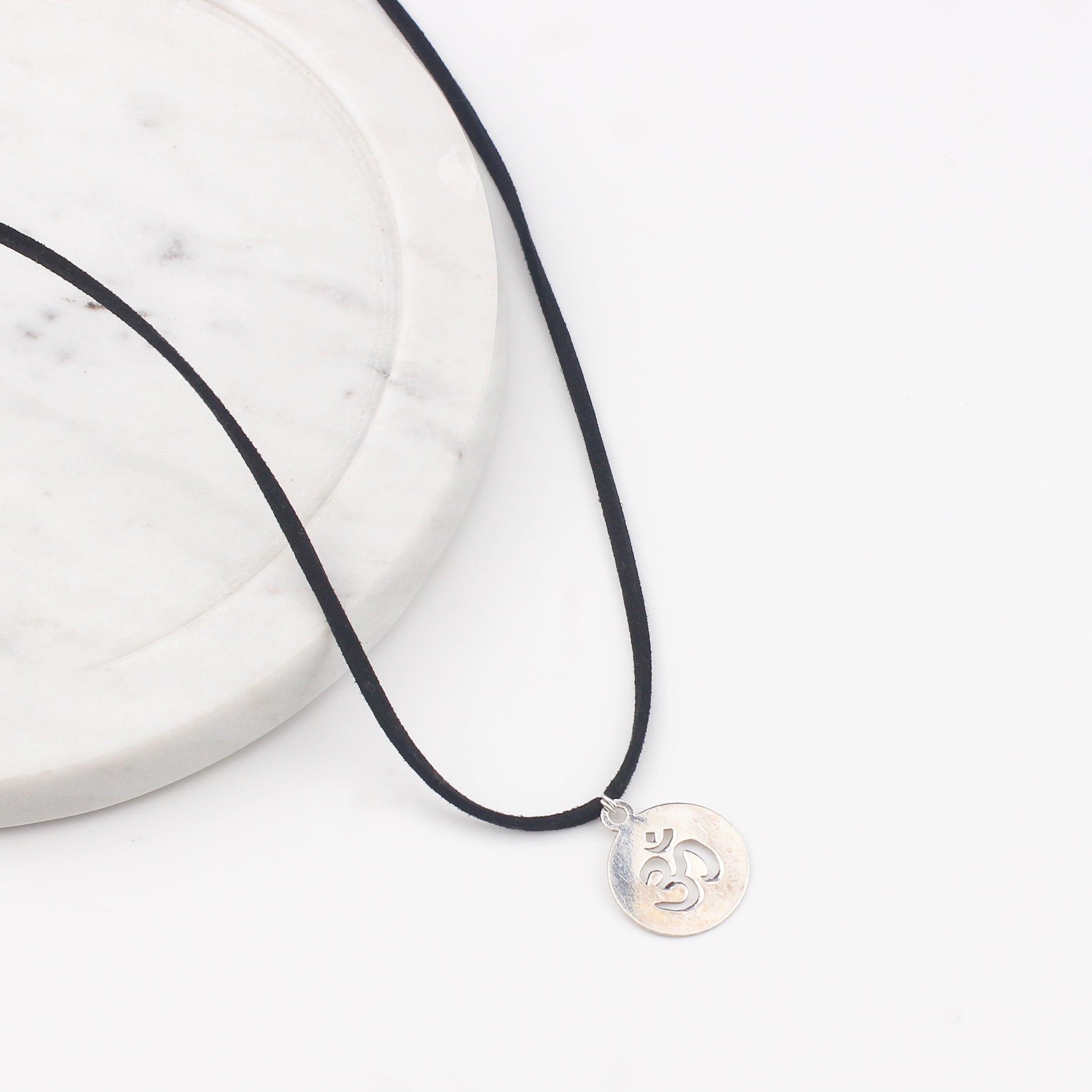 Silver Om Necklace