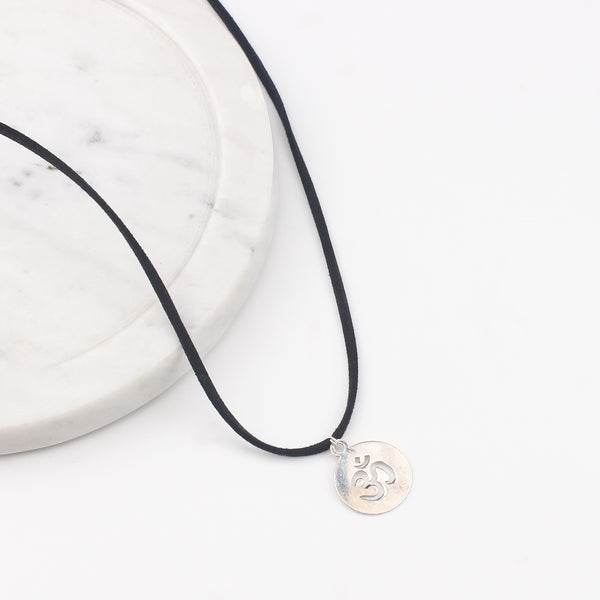 Silver Om Necklace