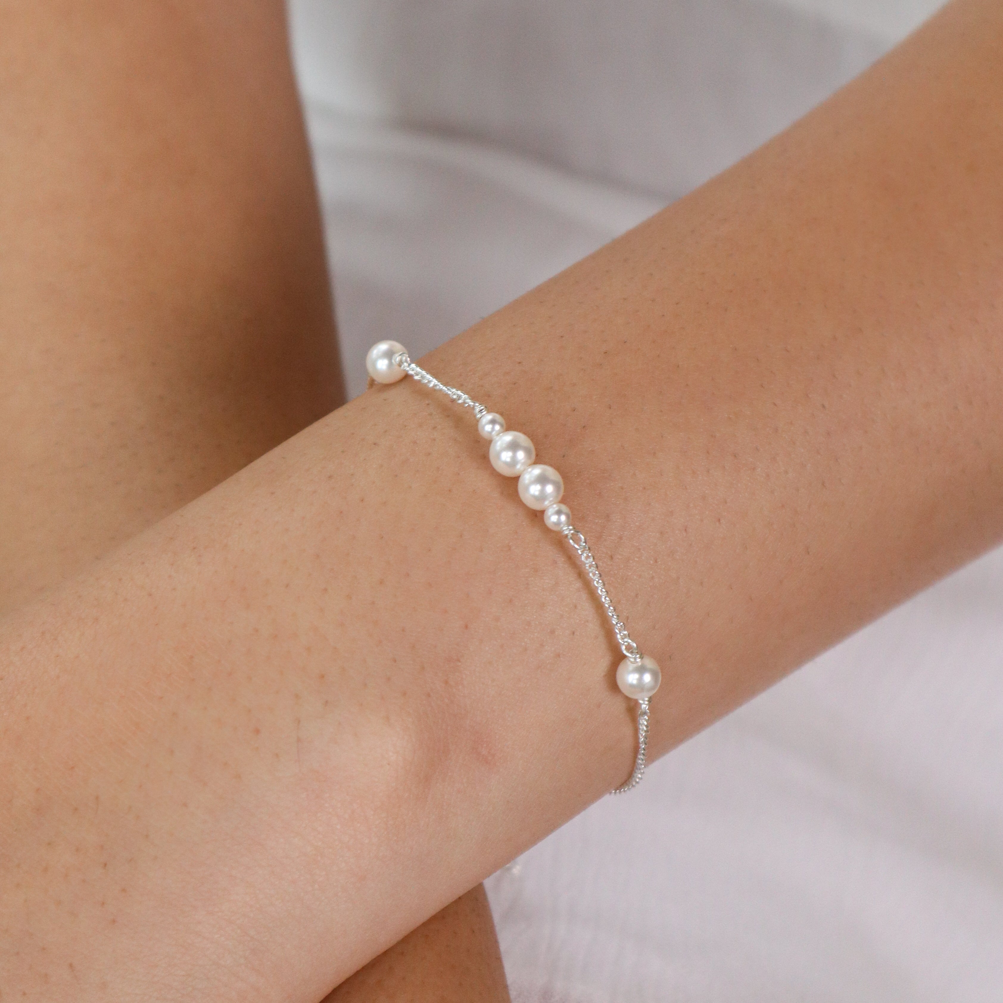 Multi Pearl Chain Bracelet