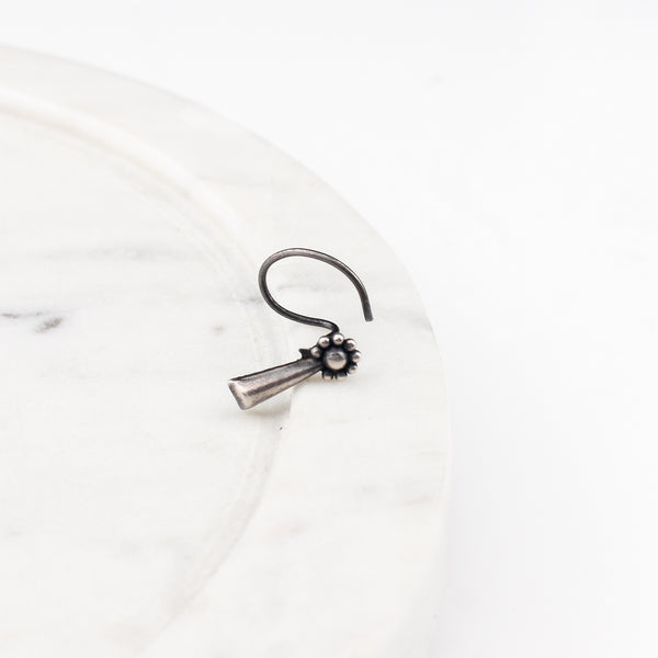 Handmade Silver Nose pin (Pierced)