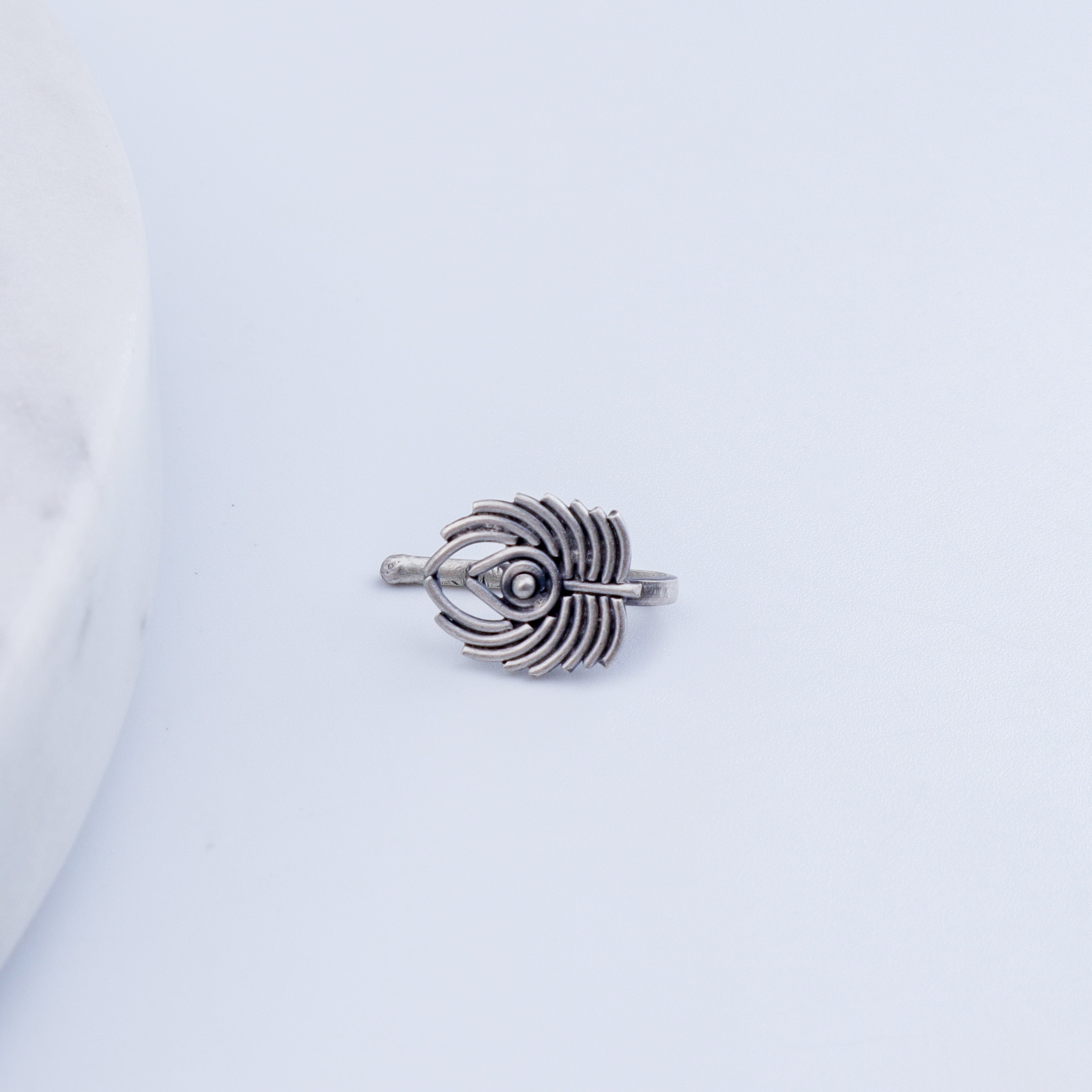Peacock Feather Nose pin (Clip on)
