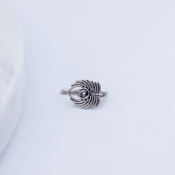 Peacock Feather Nose pin (Clip on)