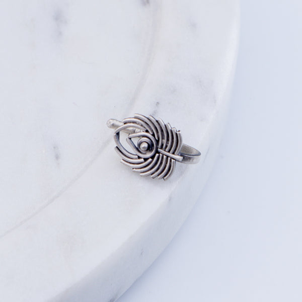 Peacock Feather Nose pin (Clip on)