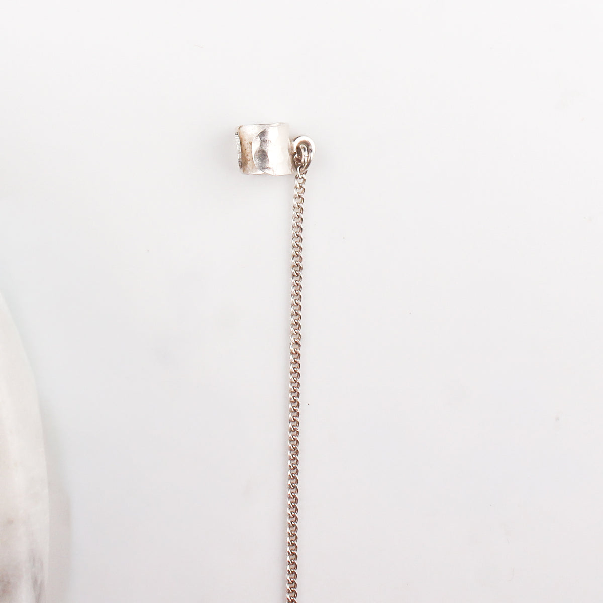 Silver Ghungroo Bunch Earcuff Plain Clip-on
