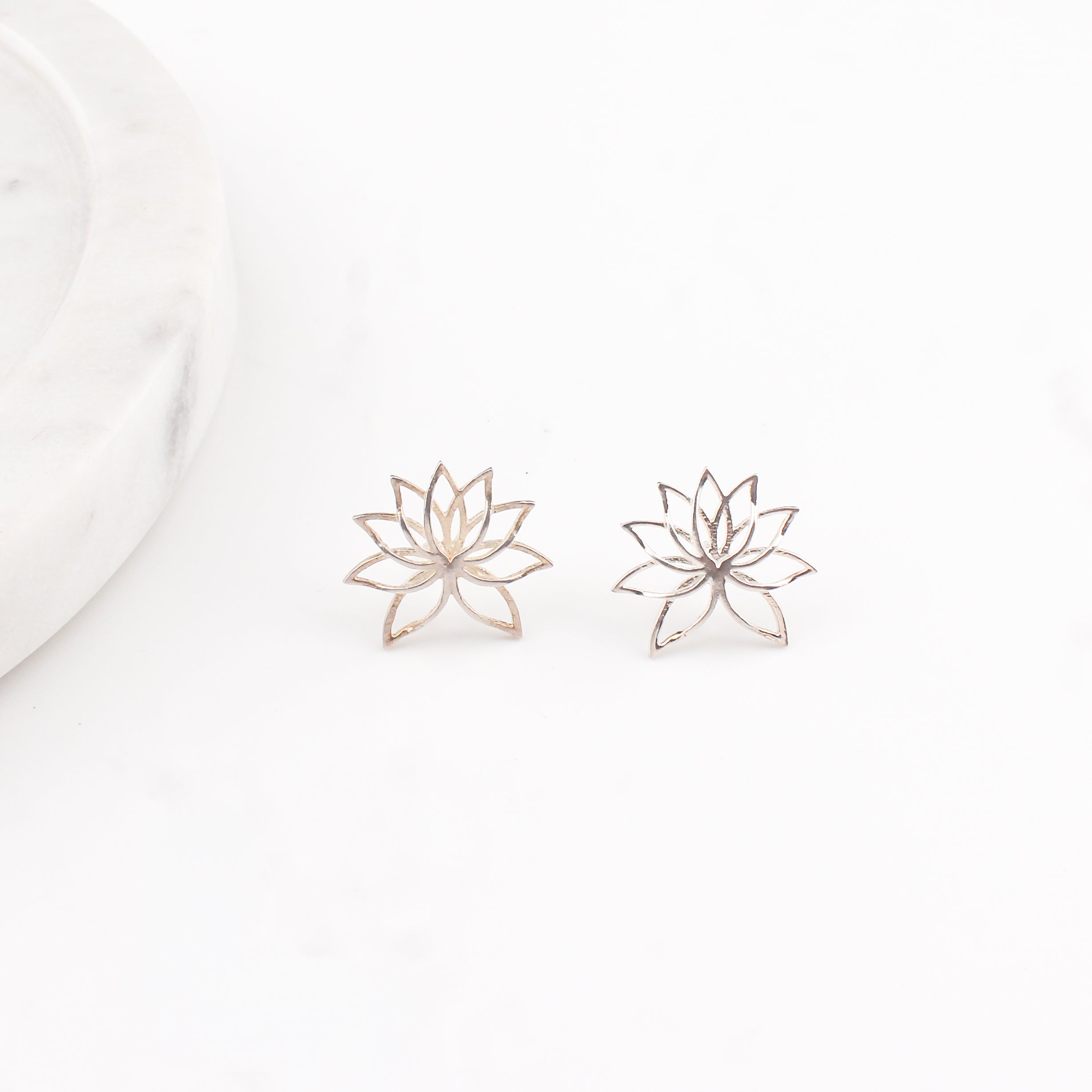 Lotus Earrings | 92.5 Sterling Silver