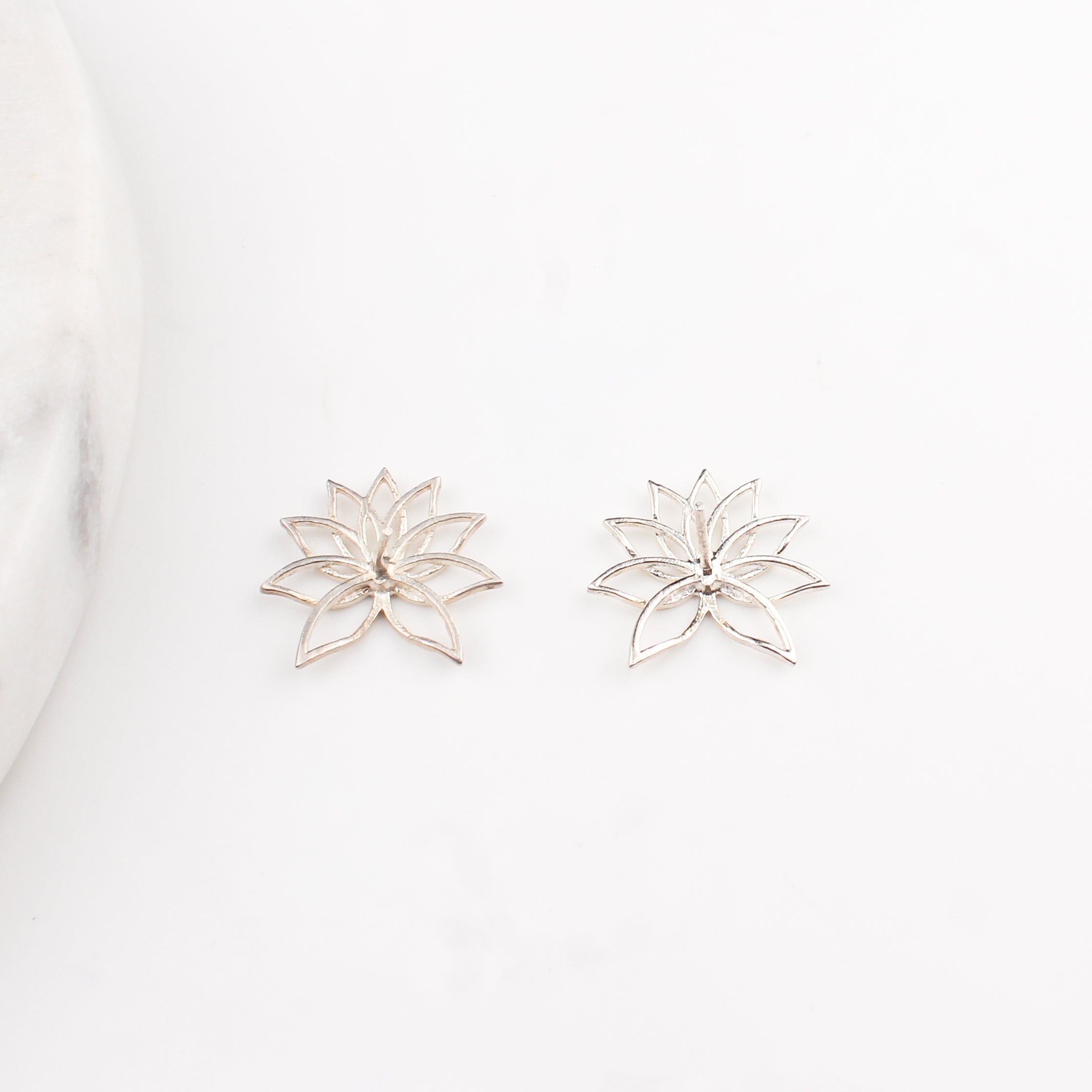 Lotus Earrings | 92.5 Sterling Silver