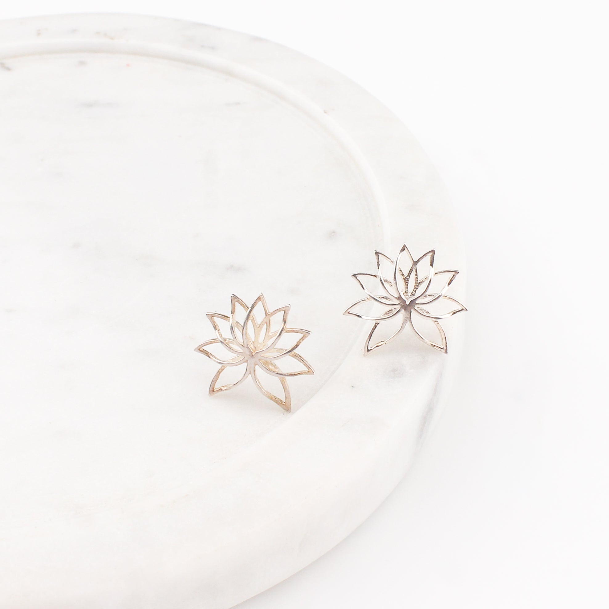 Lotus Earrings | 92.5 Sterling Silver