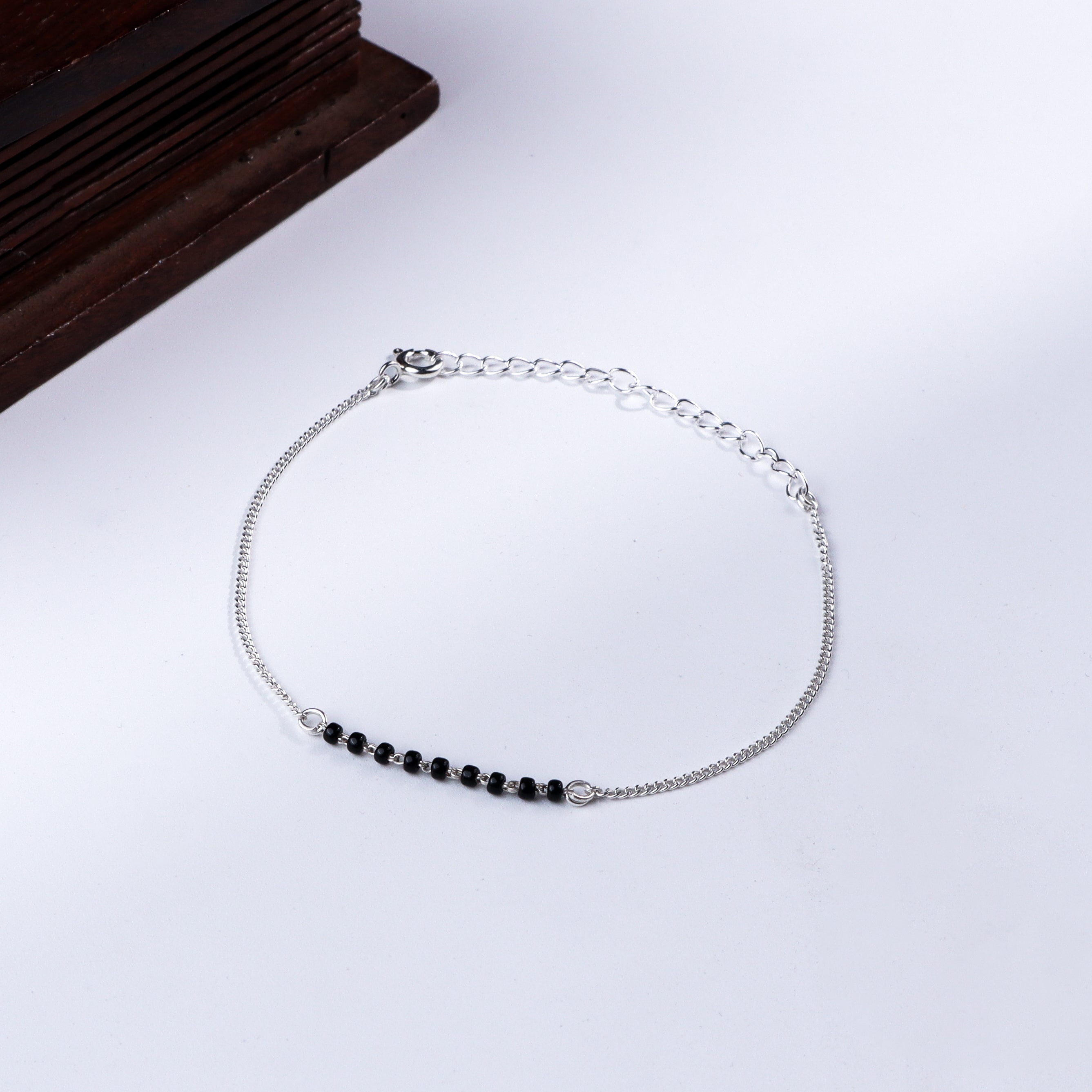Classic Silver Chain Mangalsutra Bracelet