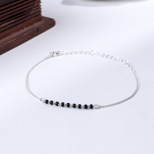 Classic Silver Chain Mangalsutra Bracelet