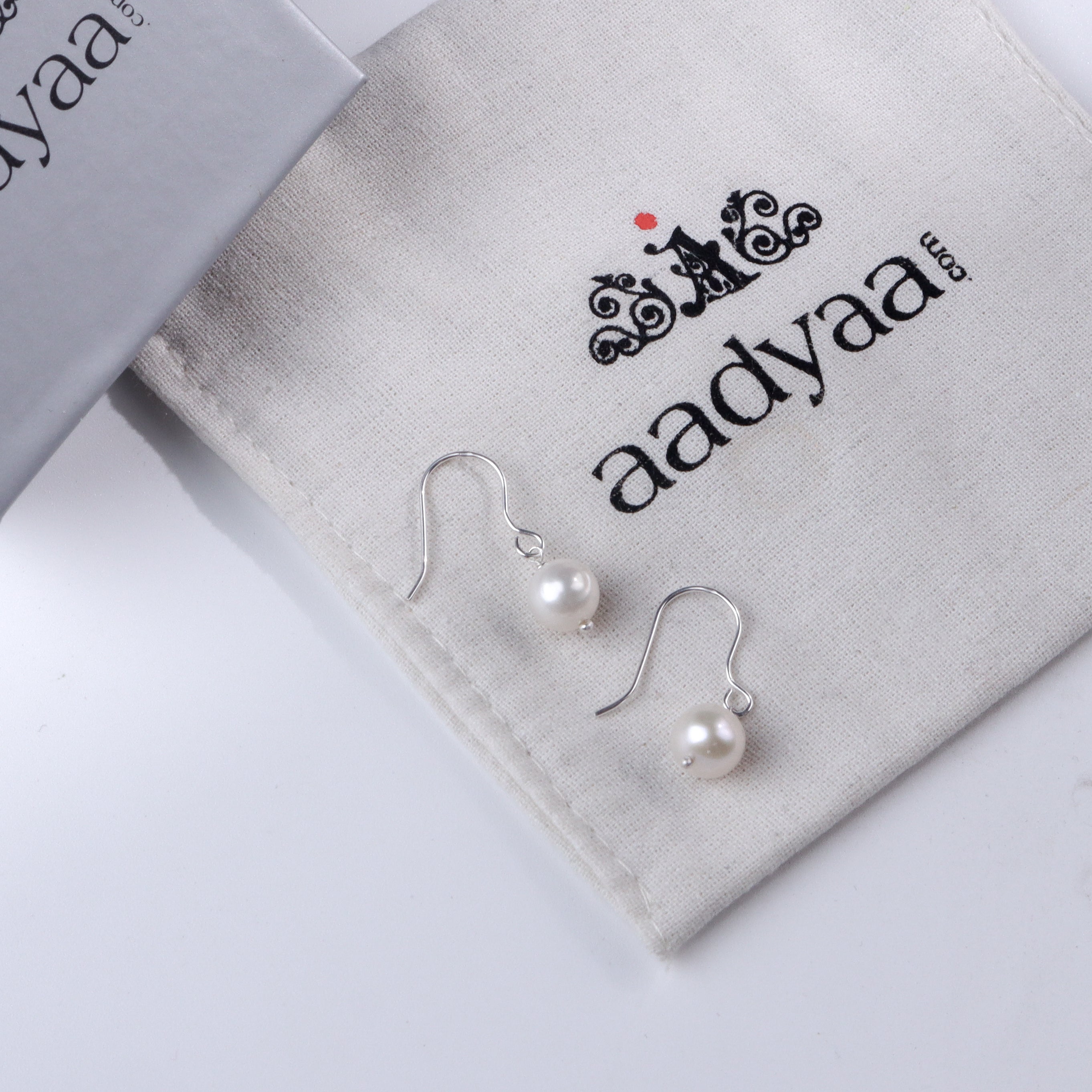 Single Pearl Earring | 92.5 Silver
