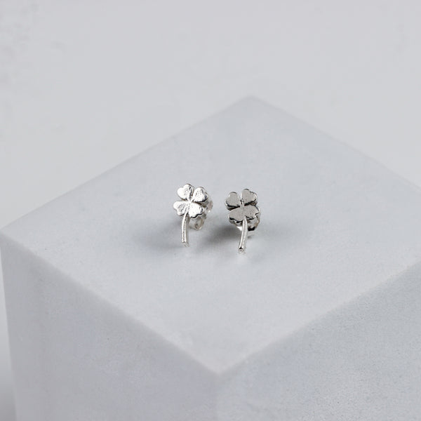 Silver Clover Leaf Stud | 92.5 Silver