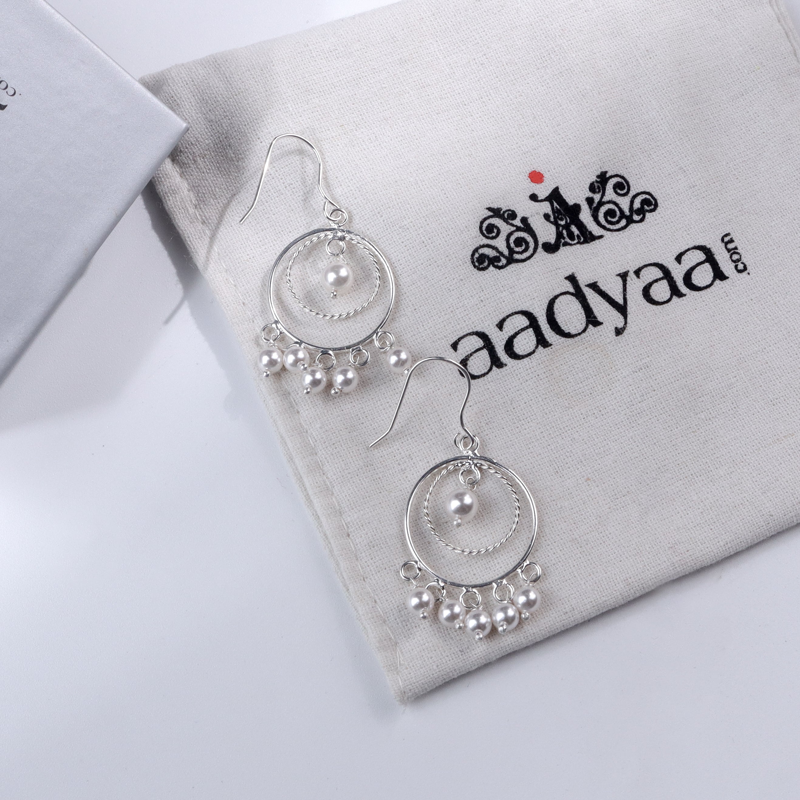Pearl Chandbali - Small | 92.5 Sterling Silver