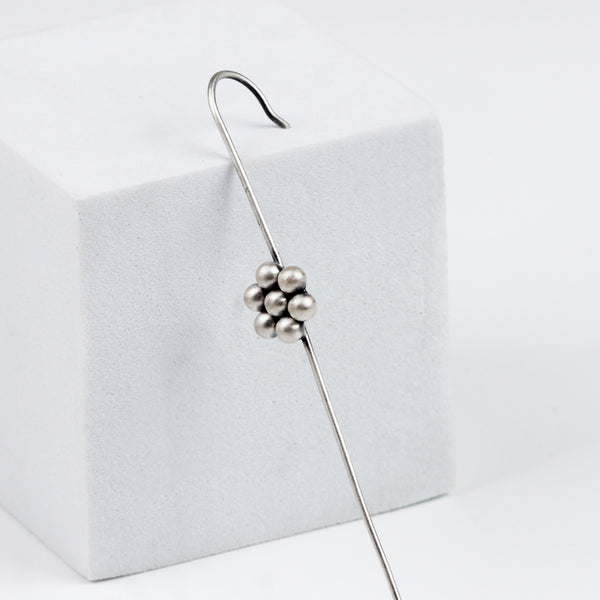 Silver Kudi Motif Single Earcuff