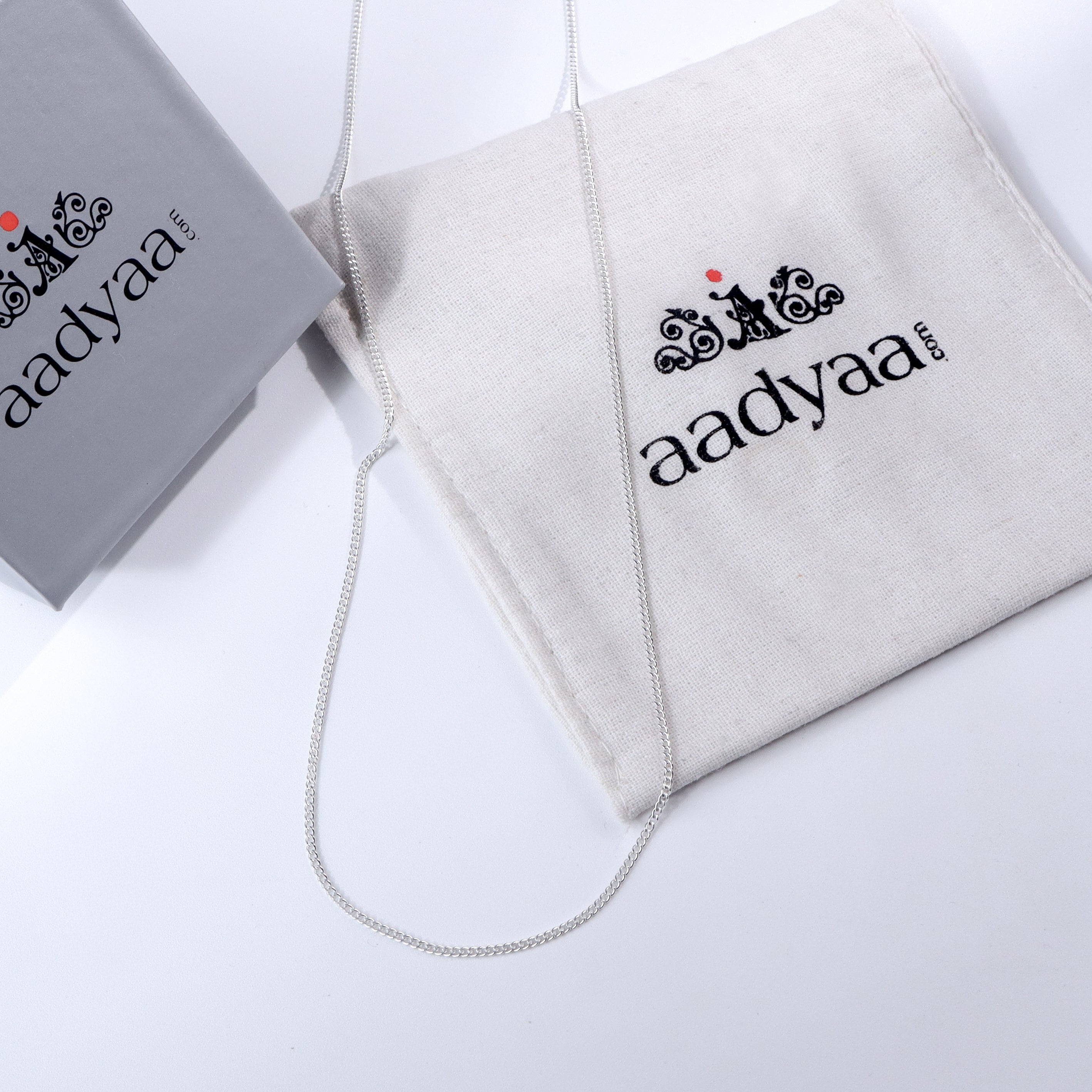 Silver Chain for Men / Women - ( 18 inches )