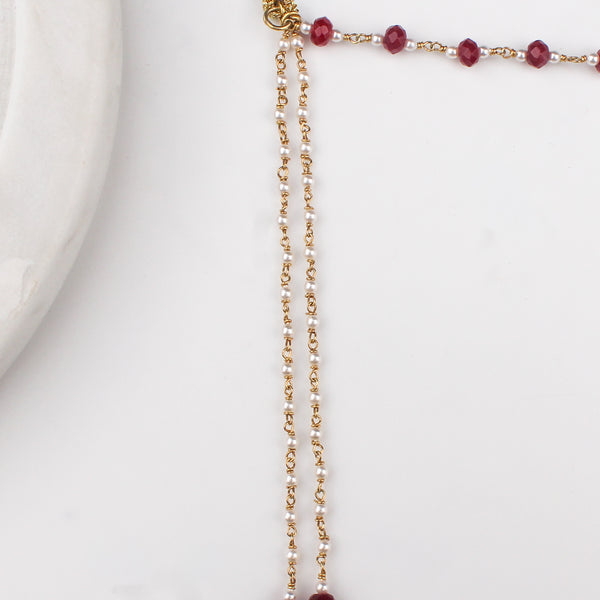 Garnet Mundavali |  92.5 Silver | 22K Gold Plated