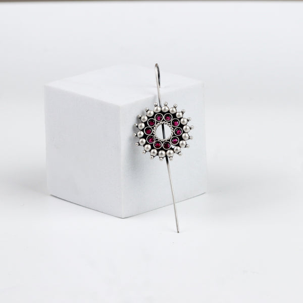 Pink Karwar Motif Single Earrcuff