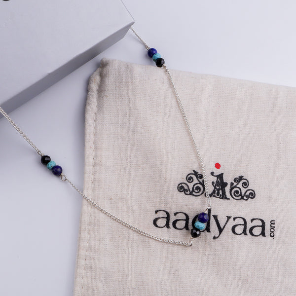 Silver Chain Necklace (Evil Eye)