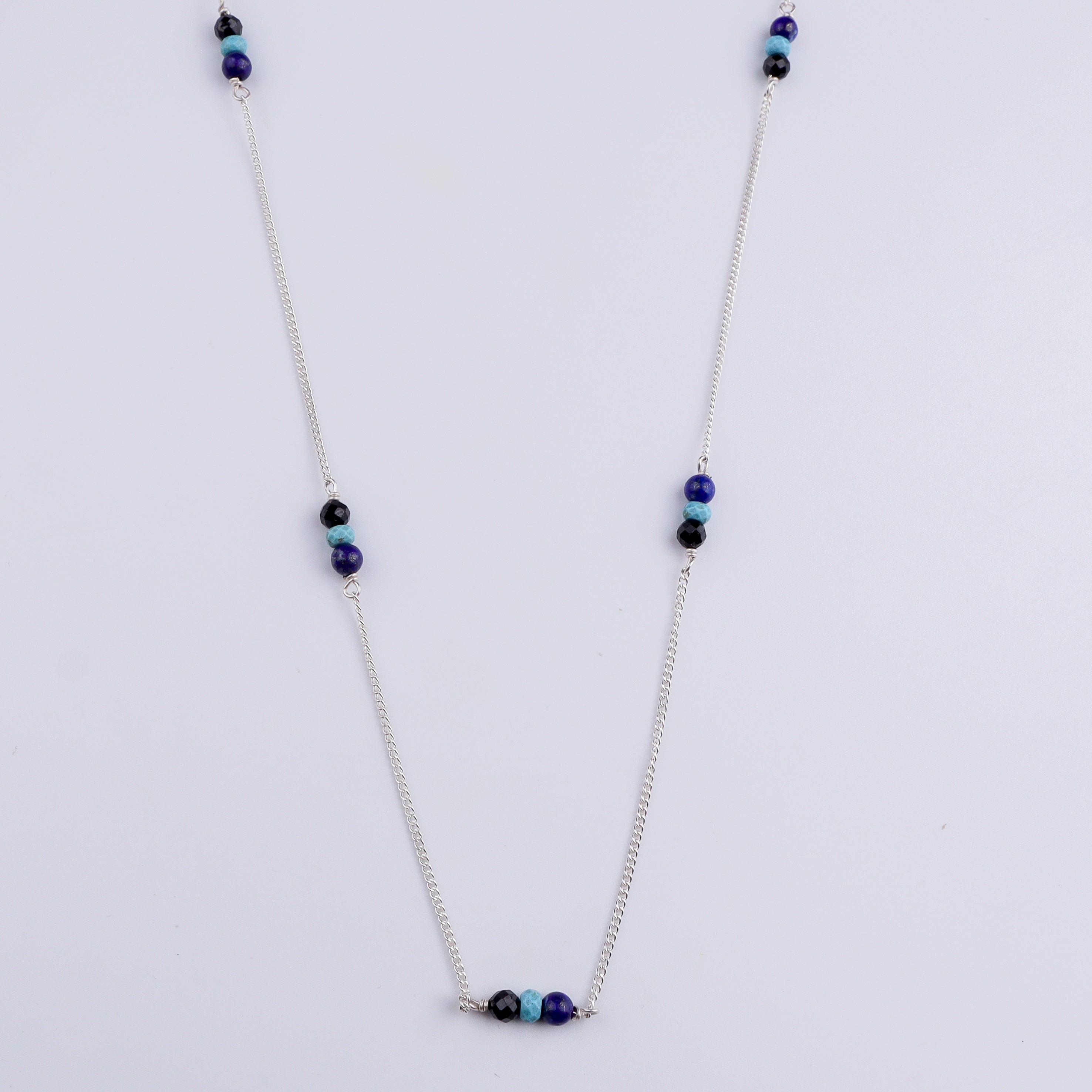 Silver Chain Necklace (Evil Eye)