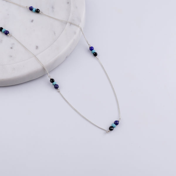 Silver Chain Necklace (Evil Eye)
