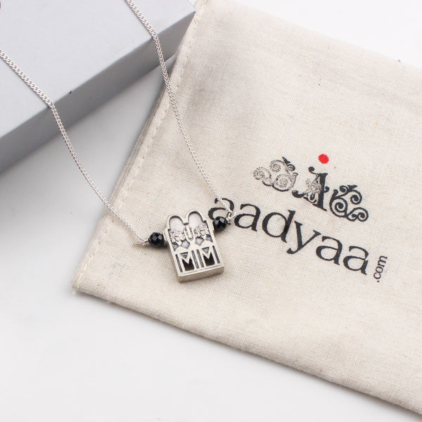 92.5 silver mangalsutra with Taali-inspired design