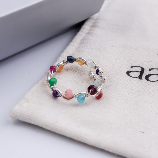 Multicolor Twisted Ring (Project Handmade)